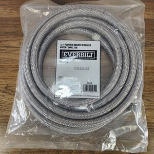 Everbuilt 12 ft Braided Ice Maker Supply Line for Refrigerators